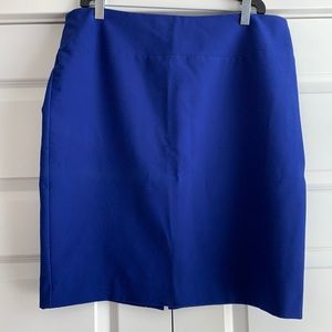 Royal Blue Tailored Pencil Skirt